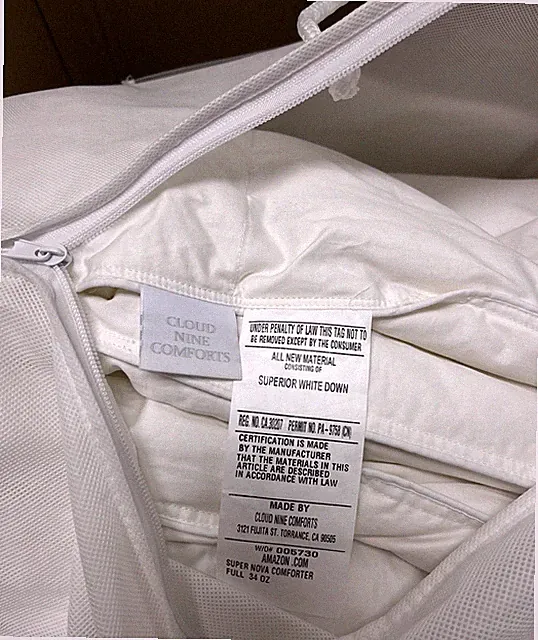 $560 Cloud Nine New 1pc Full Down Comforter Superior Down 34oz Nova 550 LAST