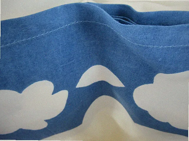 Anthropologie Bed Skirt Rare Pattern: Maelle Size: Queen Blue Clouds!! NIP