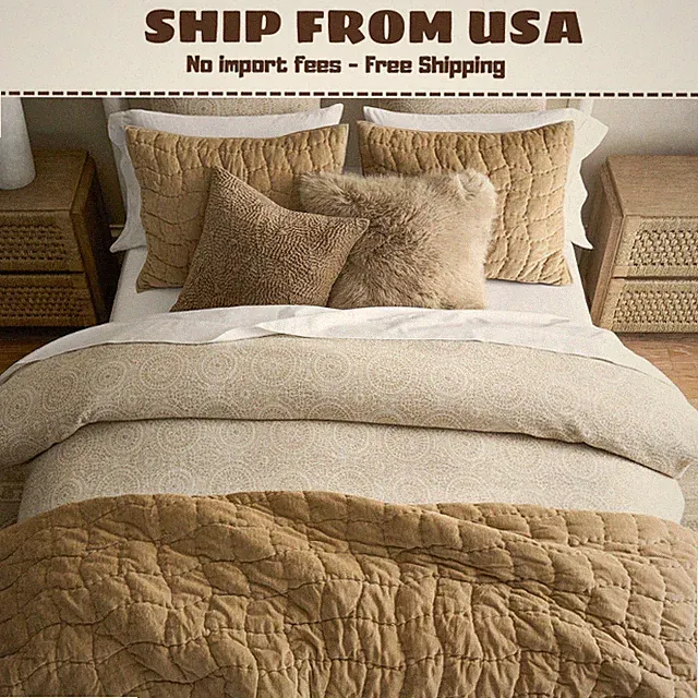 Bestseller Pottery Barn Cozy Cloud Handcrafted Quilt Full Color