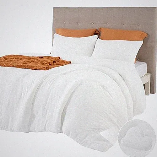 Comforter with 2 Pillow Shams, Soft Prewashed Bedding King 05-white-clouds