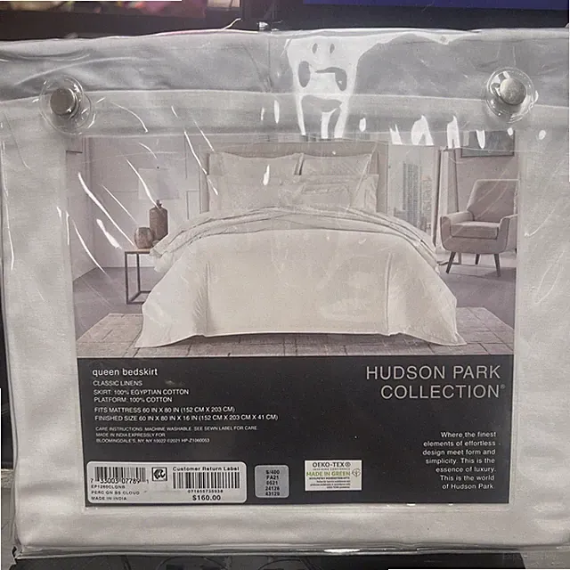HUDSON PARK COLLECTION Queen Bedskirt, Color: Clouds