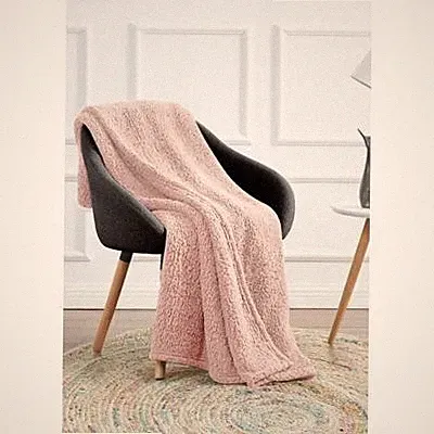 My World Cloud Sherpa Blanket Pink Polyester Twin XL Blanket