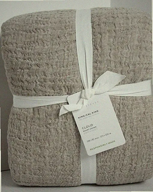 Pottery Barn Cloud Duvet Cover King/Cal.King 108/92" Cafa Au Lait NWT