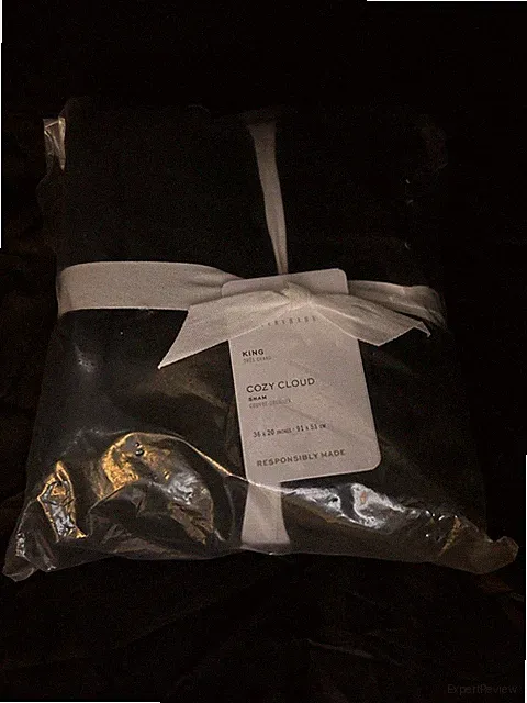 Pottery Barn Kids King Size Cozy Cloud Sham 36 x 20 Inches Black New Sealed Bag