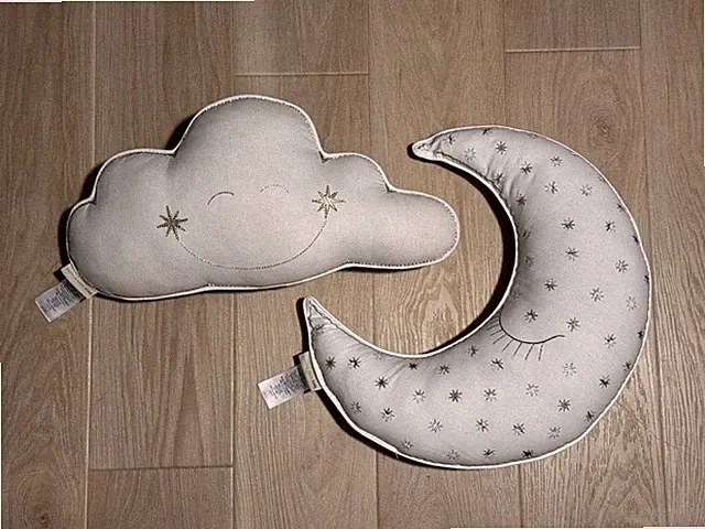 Pottery Barn Kids Pillow Cloud and Crescent Moon Set BEAUTIFUL!!
