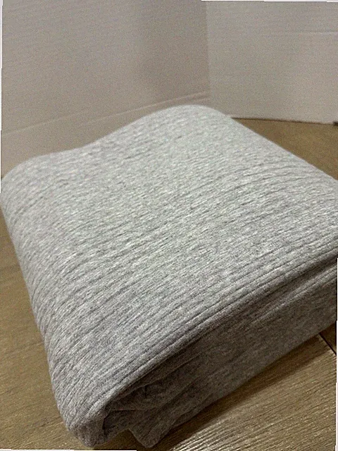 Pottery Barn Teen Cloud Jersey Coverlet Full Queen Medium Grey