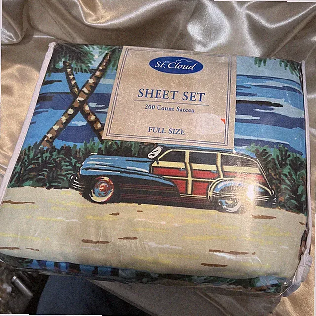 Saint Cloud Sheet Set 200 Count Sateen Full Set Beach Island Bedding