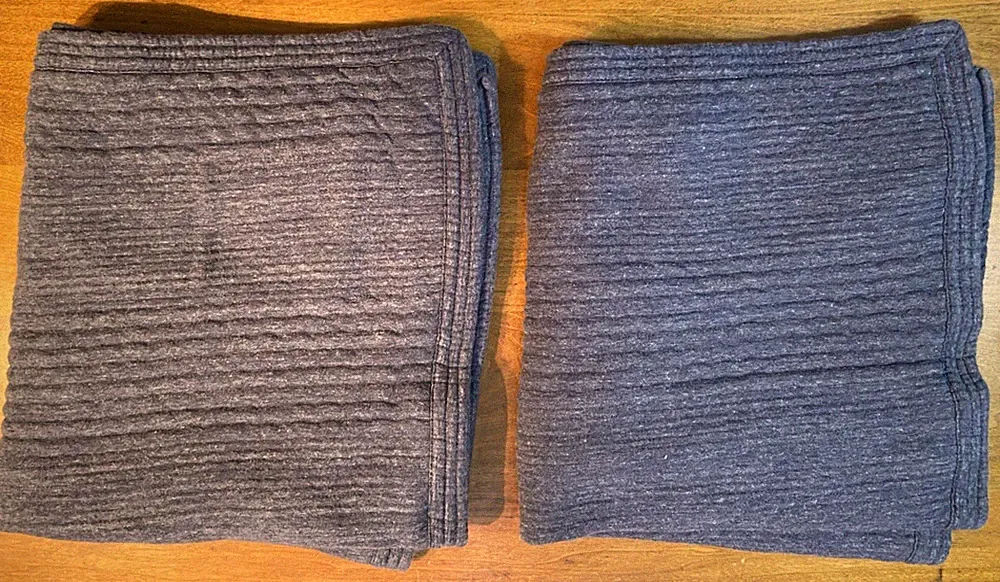 West Elm Cloud Jersey Euro Shams (2)~Midnight Blue~Cotton Blend